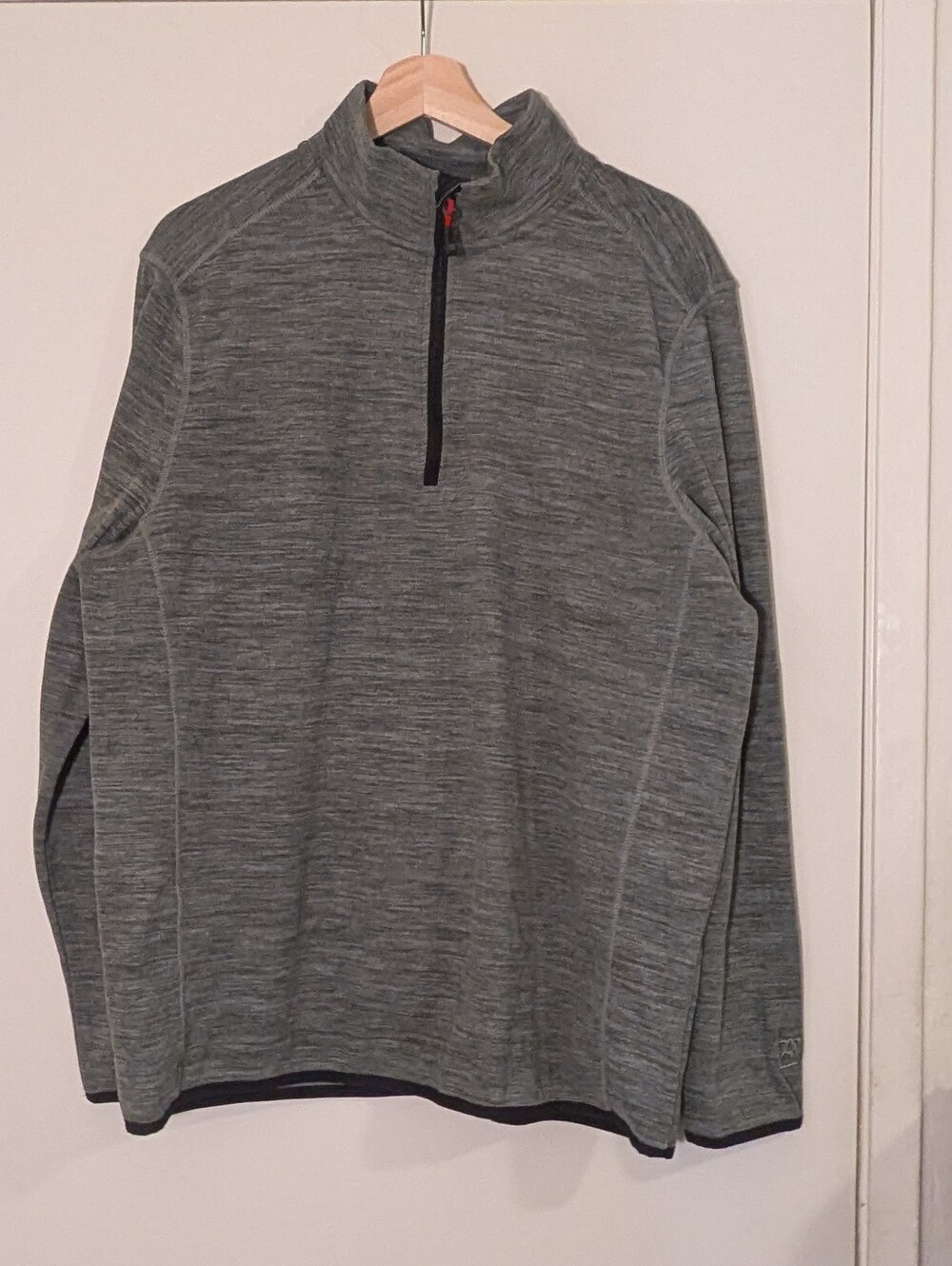 Avalanche Men's Heathered Gray Quarter-Zip Pullover, L